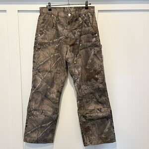 Akimbo Double Knees Real Tree Camo Cargo Pants Size 28x30
